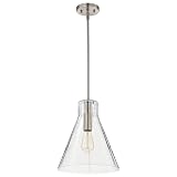 12-inch Brushed Nickel Ceiling Pendant Light by Nuvo – view 1