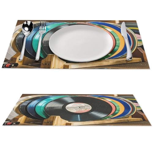 Set de table vinyle antidérapant et résistant à la chaleur en PVC - 2