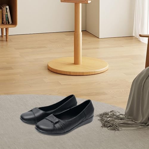 jojomis Women's Flat Shoes Comfortable Nonslip Loafers for Office Work Business Casual Slip-On Pumps Multicolor2