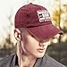Newsom was Right About Everything Hats for Men Fashion Washed Distressed Wine Red