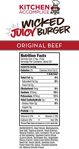Kitchen Accomplice Wicked Juicy Burger, Beef & Turkey, 12 Ounce (Pack Of 2)