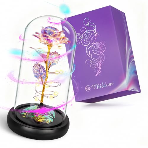 Childom Mothers Day Rose Gifts for Mom,Birthday Gifts for Women,Mothers Day Flowers Gifts for Mom from Daughter Son,Blue Artificial Flowers Gift for Wife,Grandma,Christmas,Valentines,Anniversary