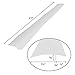 Kitchen Silicone Stove Counter Gap Cover - Flexible Easy Clean Heat Resistant Wide & Long Gap Cap Fillers, Seals Spills Between Appliances, Furniture, Stovetop, Oven, Washer & Dryer, Set of 2 (White)