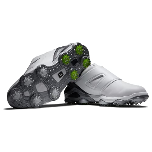 FootJoy-Tour-Alpha-Boa-Zapato-de-Golf-Hombre-White-Grey-Charcoal-445-EU