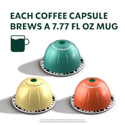 Image of Starbucks by Nespresso Vertuo, Blonde & Medium Roast Variety Pack Coffee, 30-count Coffee Pods, Brews 7.8 oz.
