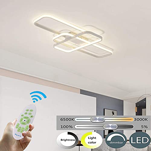 Lustre plafonnier LED design carré pour une décoration raffinée