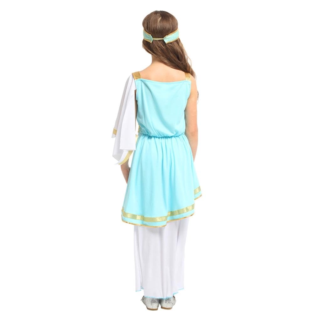 Lito Angels Girls Toga Costume Greek Goddess Dress with Headband for Kids Fancy Outfit Halloween School Plays - Image 2
