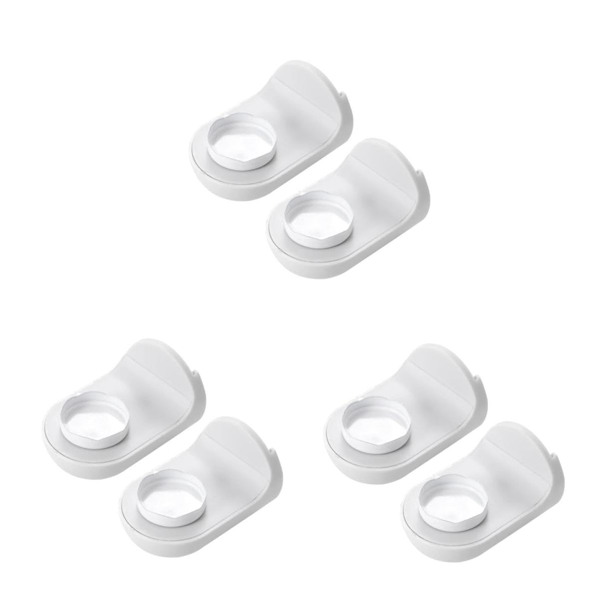 Alipis 6piezas Soporte De Jabón Magnético De Pared Estante De De Plástico Succión Organizador Multifuncional para Baño