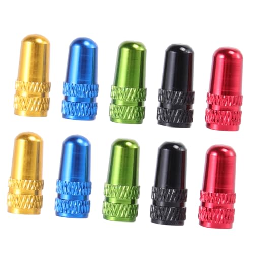 Zerodeko 30 piezas tapas de válvula de neumáticos para bicicleta de aleación de aluminio anodizado estilo francés cubiertas antipolvo ligeras para prevención de fugas de aire para ciclismo