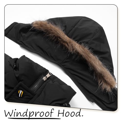 Boys Toddler Jackets Coats Winter Outwear with Hood Long Fleece Lined Clothes3