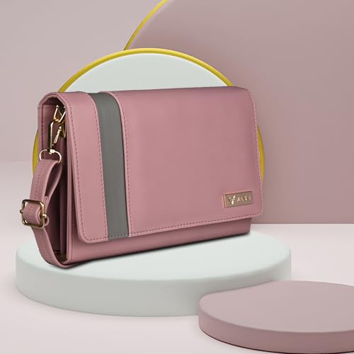 Image of ALSU Women's trendy Sling Bag | handbag | purse | crossbody bag| deattachable straps | adjustable straps |card slots side bag| phone pocket
