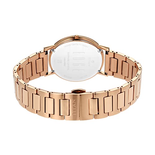 Titan Mens Analog White Dial White Band Stainless Steel Watch - Image 5