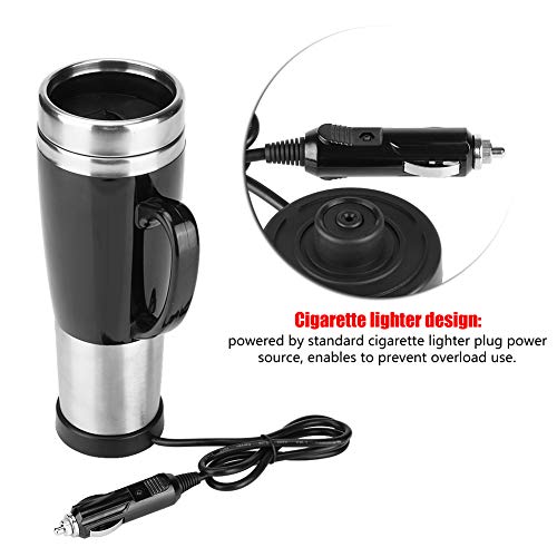 Tetera eléctrica de viaje de acero inoxidable 450mL miniatura 5