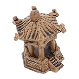 BESPORTBLE Ceramic Pavilion Aquarium Pagodenstatue für Fischbecken und Zen Garten Chinesische Klassische Keramikgestaltung Vielseitige Dekoration für Aquarien und Bonsai