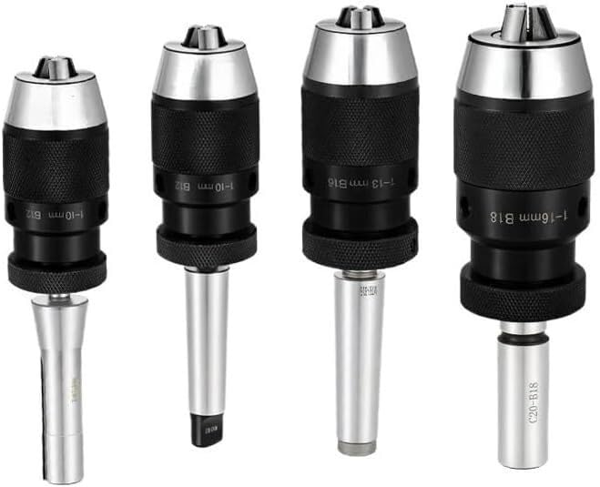 Samozaciskowy uchwyt wiertarski Morse'a do tokarek-kompatybilny z modelami MT2 MT3 MT4 MT5 R8 B10 B12 B16 B18 B22, 1 szt.(MTB2-B10 (0.5-6mm))