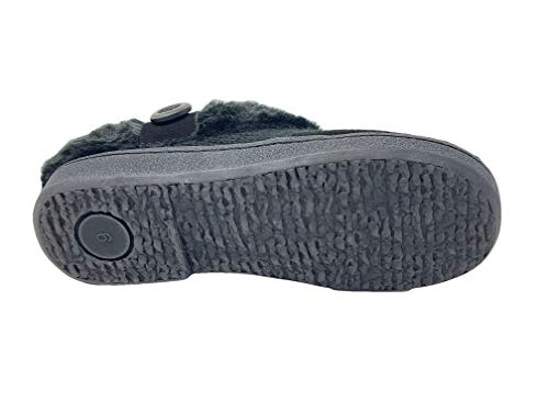 Clarks Women's Knit Faux Fur Collared Clog (7 M Us, Black Knit) #TOP4