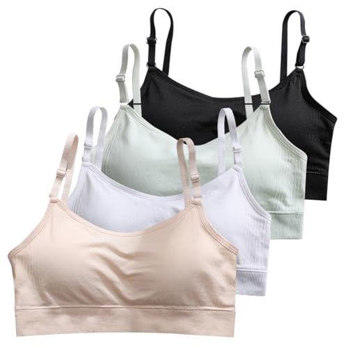 Teen Bras for Girls Ages 10-12-14-16-18 Years Old Kids Bras for Teens Girl Bralette Comfortable Soft Padded Wireless