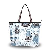 Spacious & Well-Organized: Size: 17.72"L x 13.0"H x 5.2"W. Fits your laptop, books, and daily essentials. Features an interior zipper pocket and two slip pockets for easy organization. Premium & Material: Made of high-quality, lightweight canvas that...