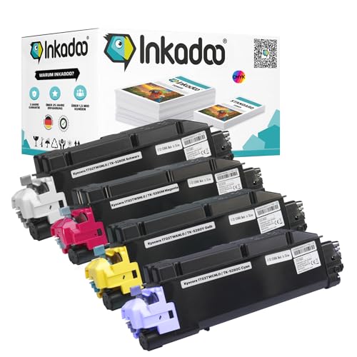 Cartouches de toner pour imprimante Kyocera TK5280 pack complet de 4 couleurs haute capacité