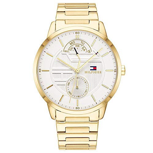 Preisvergleich Produktbild Tommy Hilfiger Herren Multi Dial Quartz Uhr mit Edelstahl Armband 1791609