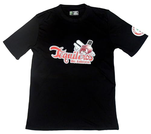 Tequileros de Jalisco Baseball Men's Jersey (Black) (Medium)