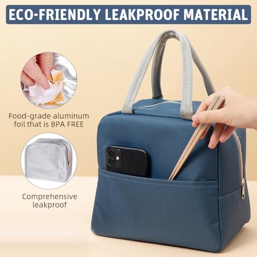 Image of Zibuyu Lunch Bags for Kids Girls & Boys- Reusable Thermal Bag, Lunch Bag