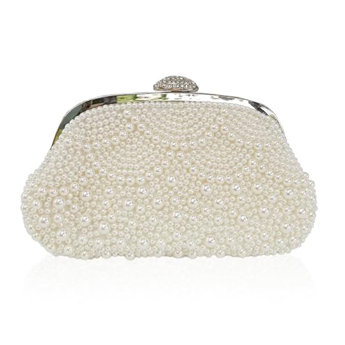 Sac à main en perles pour vos soirées de mariage avec chaîne Aovtero