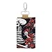 RLDOBOFE Rose And Skeleton Leather Key Case,Fashionable Credit Card Holder Slim Multi Card Keychain Pouch Travel Portable Keychain Wallet