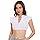 LUYANA Dirndl Bluse Damen Trachtenbluse Weiß Dirndlbluse Kurzarm DirndlBlusen Für Bayrische Tracht Oktoberfest A-weiß S