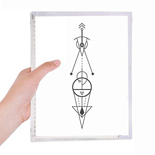 Cahier à spirale rechargeable Universe Totem Geometry avec motif Alien Triangle