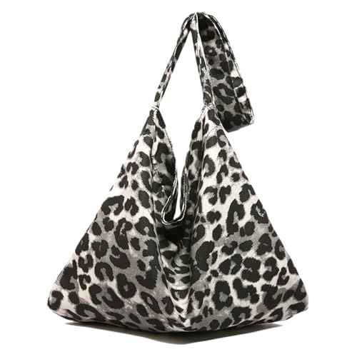KASESSS Bolso Tote Mujer Negro Con Estampado De Leopardo, Bolsos Grandes Mujer De Hombro Ligero De Tejido Compuesto, Elegantes Tote Bag Con Compartimentos, Bolso Shopper Para Uso Diario