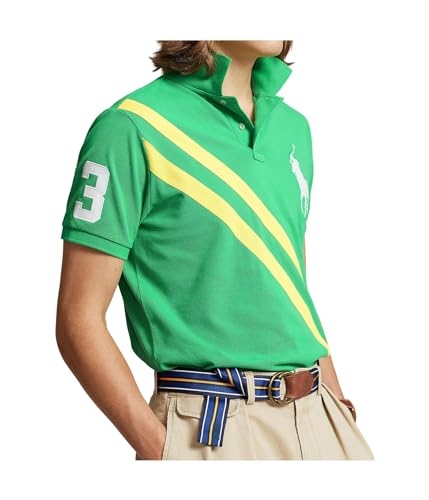 POLO RALPH LAUREN Men's Custom Slim Fit Big Pony Mesh Polo Shirt3