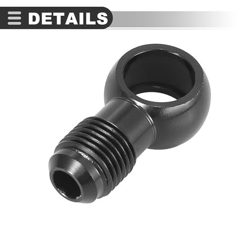 Adaptador banjo 14mm 6AN Motoforti hermético anti fugas para motor de aluminio 4
