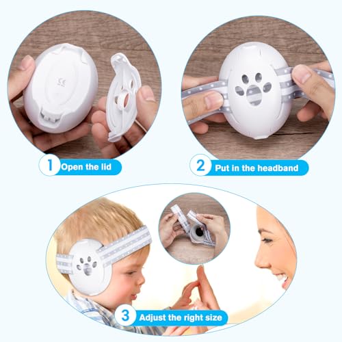Carehabi Gehörschutz Baby, Kinder Ohrenschützer Baby Kopfhörer Lärmschutz Beugt Hörverlust Vor, Die Ohrenschützer Sind Leicht Und Weich, Ideal für Den Täglichen Gebrauch Und Unterwegs.