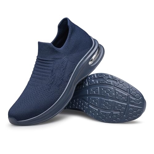Image of vibdiv Shoes for Men Sock Sneakers Pull-on Casual Lightweight Breathable Comfortable