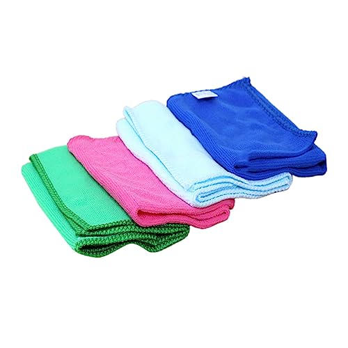 Mobestech Tela De Fibra 4 Piezas Paño Absorbente Suministros De Pintura Limpio Trapo Para Fregar Bufanda Cuadrada