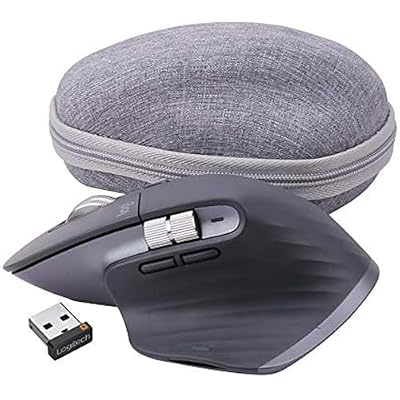 Aenllosi Hard Carrying Case Replacement for Logitech MX Master 4 / MX Master 3 / MX Master 3S Advanced Wireless Mouse (Grey)