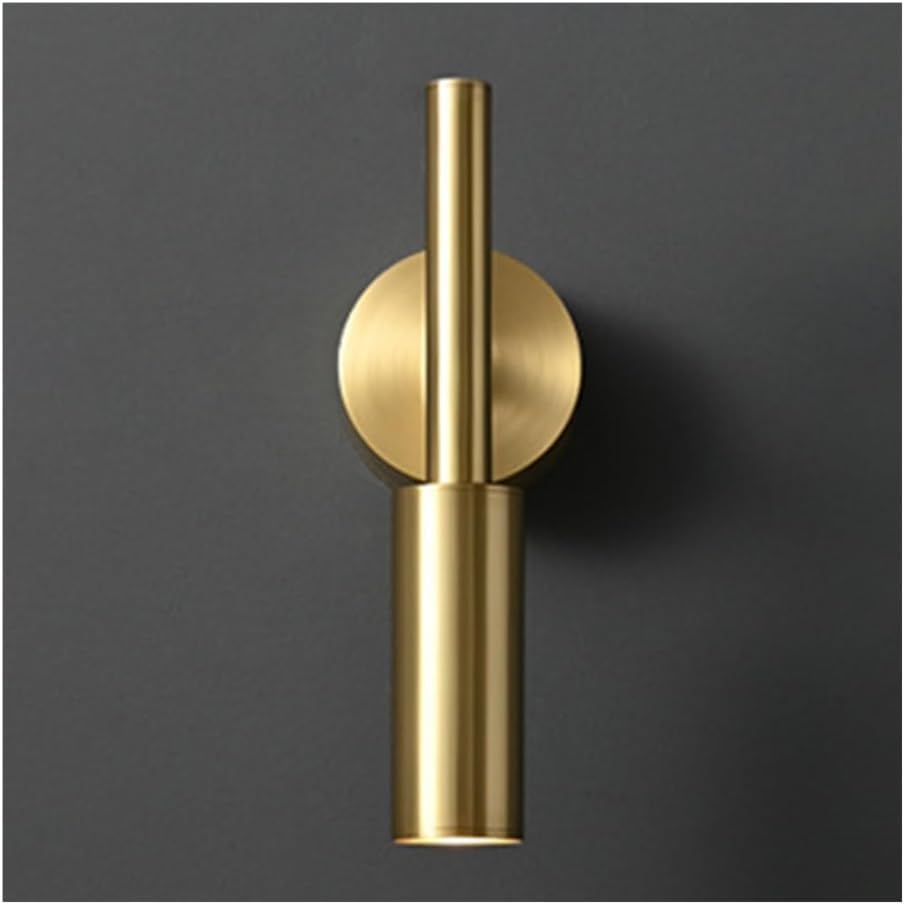 Brass Wall Sconce, LED Reading Light, Adjustable Wall Lamp, 3 Color