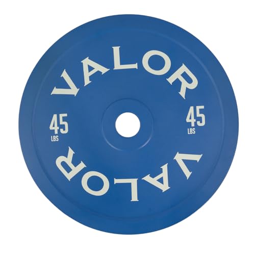 Valor Fitness Steel Calibrated Weight Plates 45 lb Single Plate - Meets USPA Standards - Power Lifting Weightlifting Workout Equipment