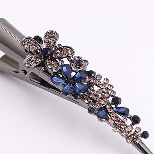 Pinces crocodiles vintage de qualité supérieure avec strass pour coiffure chic