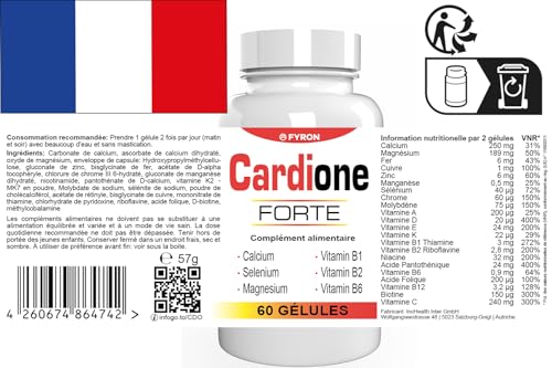 Cardione Forte - 300 Capsule (5X 60 Capsule), Confezione Da 5 - 8