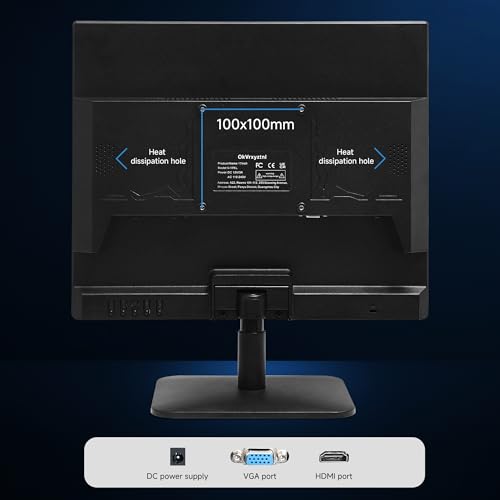 Image of 17 inch Monitor 1280 X 1024 with 45% sRGB Color Correction and 5:4 Aspect Ratio, 75 Hz, VESA Mountable, LED Monitor for PC, Laptop and Computer VGA, HDMI, TN Panel