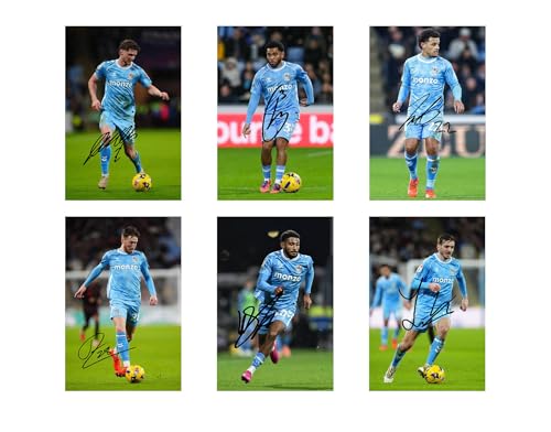 Set of 17 Individual Coventry City Football Players Signed 6X4 Inch Photo Prints With Pre Printed Signatures That Would Make A Great Gift For Any Fan.