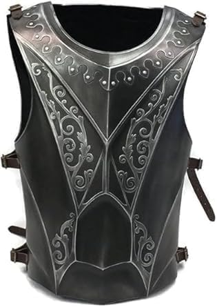 Medieval Knight Armor – Black Antique Paladin Breastplate & Backplate for LARP, Cosplay & Halloween.