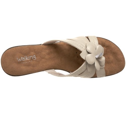 Walking Cradles Women's Cali Flowered Slide Sandal,Bone Nappa,9 M Us #TOP4