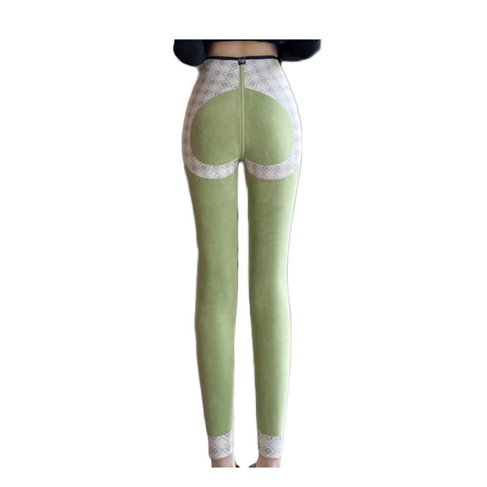 Leggings Thermo Pantalon avec Polaire Femme sans Couture Butt Lift Yoga Jogging M-2XL