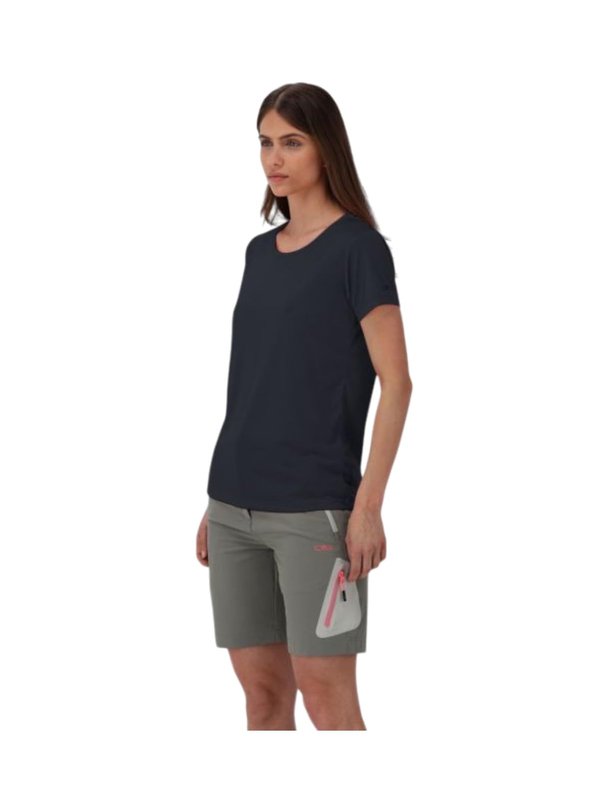 CMP - Maglietta da donna in jersey con funzione Dry Function antracite, leggera, traspirante e ad asciugatura rapida, taglio ampio, per sport e tempo libero., anthrazit, 46