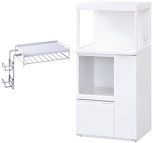 Amazon.co.jp: ポットや炊飯器のおける日本製レンジ台 収納タイプ