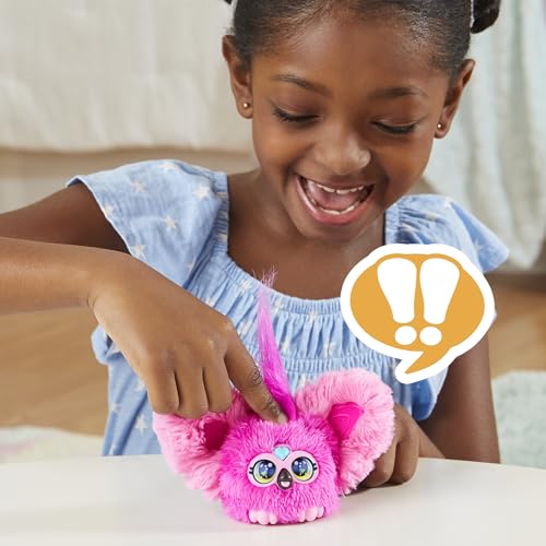 Furby Furblets Flo-Flo Flamingo-Minispielzeug aus Plüsch – interaktives, sprechendes Kuscheltier für Kinder, Rosa