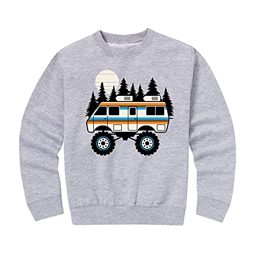Instant Message - Kids Fall Camping and Pumpkin Patch Crew Neck Pullovers - Size Small